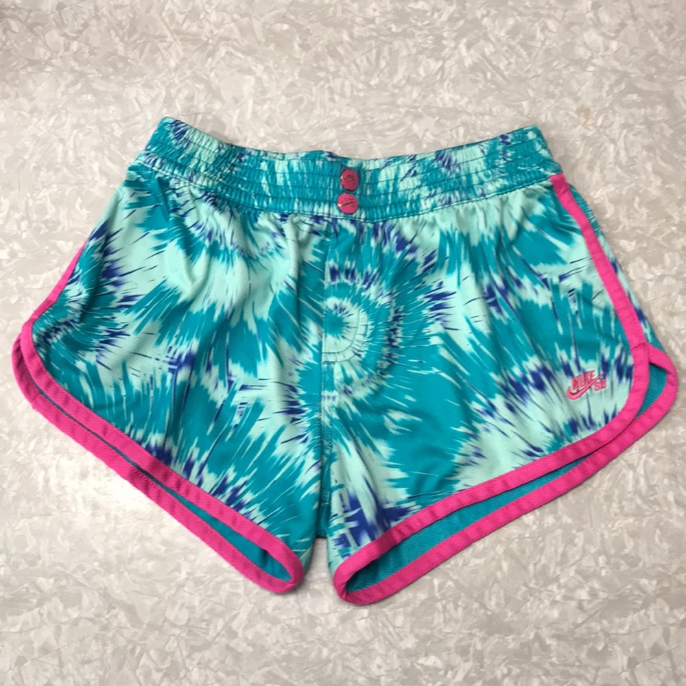 Nike SB Athletic Running Shorts, Size Small - Blue/ Pink